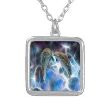Dauphins et cristaux de fractale collier