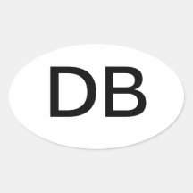 DB AUTOCOLLANT OVALE