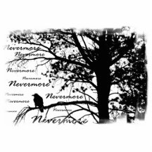 De B&W silhouette plus jamais Raven Photo En Relief