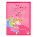 De CANICHE anniversaire FRANÇAIS ROSE de la La 5x7 Faire-parts