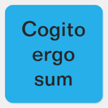 DE COGITO AUTOCOLLANTS DE SOMME DONC