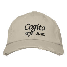 De Cogito somme donc que je pense que donc je suis Casquette Brodée