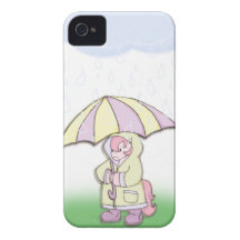 "De façon précieuse jour pluvieux du poney" ! Coque iPhone 4