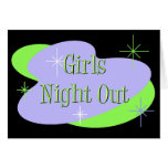De filles de nuit invitations carte de vœux