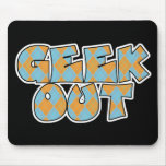 De geek conception à motifs de losanges des textes tapis de souris