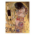 ~ de Gustav Klimt le baiser Carte Postale