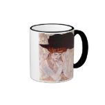 ~ de Gustav Klimt le chapeau noir 1910 Mug À Café