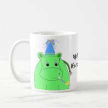 De hanche de hanche anniversaire hourra - tasses à café