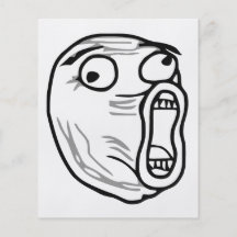 De LOL de rire visage bruyant Meme de rage Tract Personnalisé