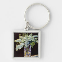 De Manet toujours lilas de blanc de la vie Porte-clé