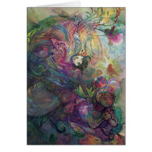 *** De méditation de jardin Carte De Vœux