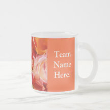 De Merci de café de tasses d'équipe de nom roses i