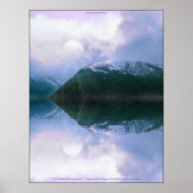 De montagnes de Skeena de rivière paysage céleste  Posters