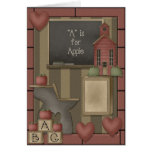 De nouveau à l'école cartes de vœux