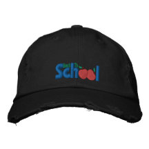 De nouveau à l'école casquettes de baseball brodées