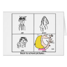 De nouveau à l'école décrit… cartes de vœux