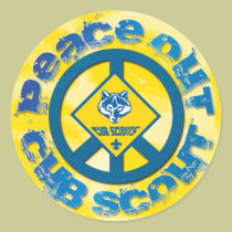 De paix autocollant de scout de CUB autocollants