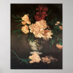 De pivoines toujours la vie par la copie de Manet Posters