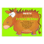 De PONEY invitation DODUE de fête d'anniversaire à