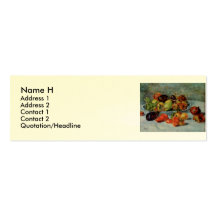 De Renoir toujours la vie avec Fruit méditerranéen Cartes De Visite Personnelles