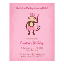 De singe ?ère anniversaire invitation de princesse