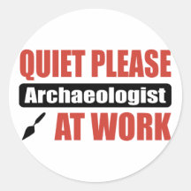 De tranquillité archéologue svp au travail autocollants