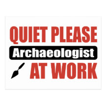 De tranquillité archéologue svp au travail cartes postales