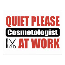De tranquillité Cosmetologist svp au travail Carte Postale