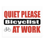 De tranquillité cycliste svp au travail carte postale