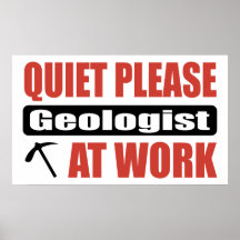 De tranquillité géologue svp au travail affiches