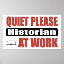 De tranquillité historien svp au travail poster