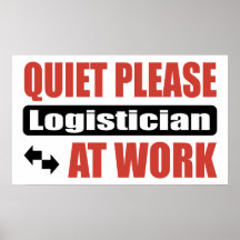 De tranquillité logisticien svp au travail affiche