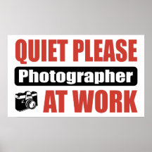 De tranquillité photographe svp au travail posters