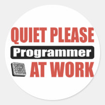 De tranquillité programmeur svp au travail adhésif