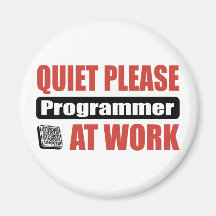 De tranquillité programmeur svp au travail magnets pour réfrigérateur