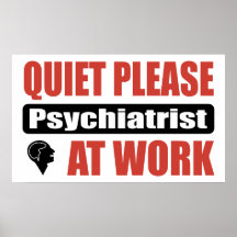 De tranquillité psychiatre svp au travail affiche
