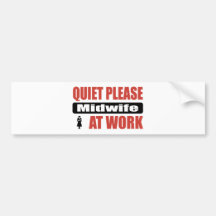 De tranquillité sage-femme svp au travail autocollants pour voiture