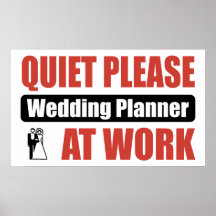 De tranquillité wedding planner svp au travail affiche