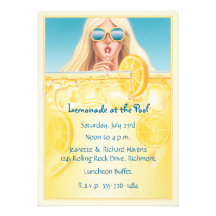 © de vague de chaleur invitations personnalisées