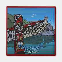 De Vancouver cadeaux de Vancouver de magnet de sou Aimant Pour Réfrigérateur