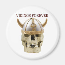 DE VIKINGS LE CRÂNE ET LE CASQUE DRÔLES POUR TOUJO AIMANT POUR RÉFRIGÉRATEUR