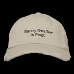 Débordement binaire casquettes brodées