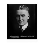Début de Scott Fitzgerald cadeaux etc. de citation Carte Postale