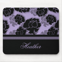 Décadence florale sale Mousepad, lavande Tapis De Souris