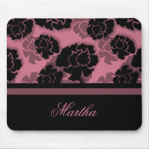 Décadence florale sale Mousepad, rose Tapis De Souris