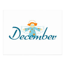 Décembre Carte Postale