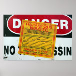 Déchets dangereux de danger posters
