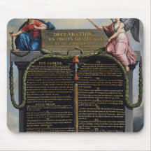 Déclaration des droites de l'homme et du citoyen tapis de souris