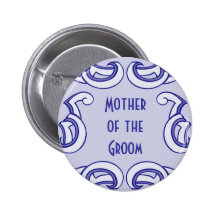 Deco bleu "mère du marié " pin's