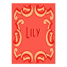 Deco de corail invitation personnalisée
